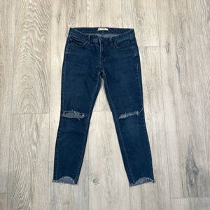 Free People Women's Distressed Blue Jeans